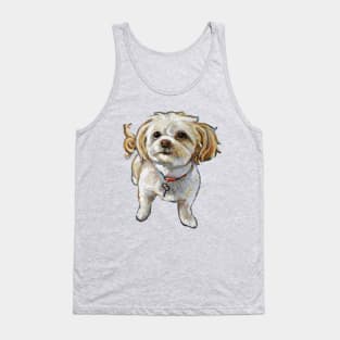 Murphy the Maltipoo Pattern Tank Top